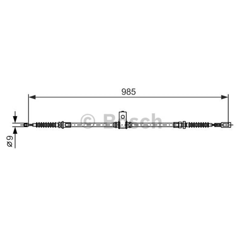 BOSCH 1 987 482 395 Seilzug, Feststellbremse von Bosch