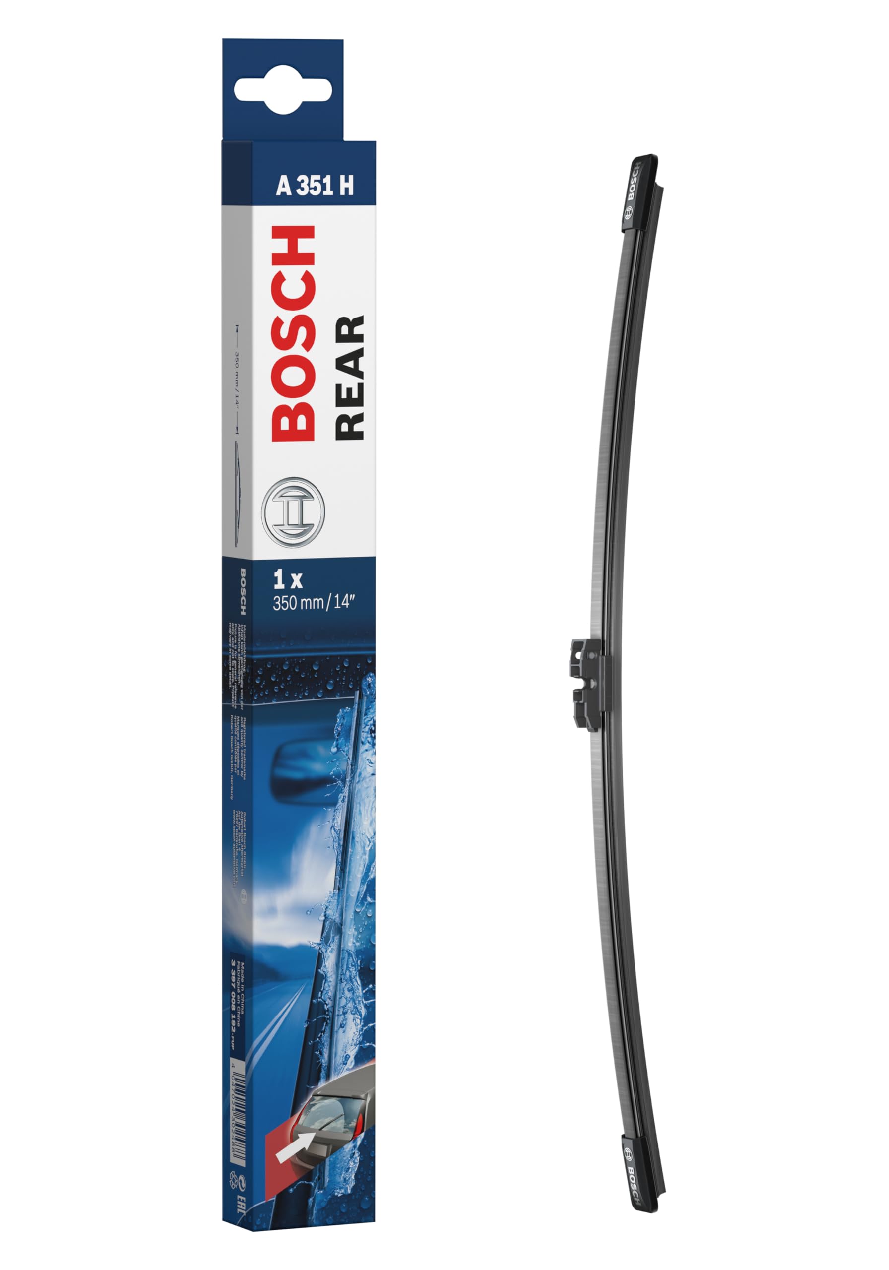 Bosch Scheibenwischer Rear A351H, Länge: 350mm – Scheibenwischer für Heckscheibe von Bosch Automotive