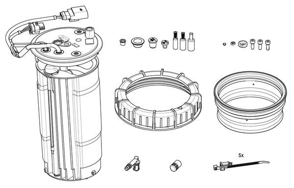 BOSCH Beheizung, Tankeinheit (Harnstoffeinspritzung) VW F 01C 600 256 2E0198970 von Bosch