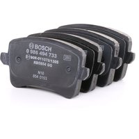 BOSCH Bremsbelagsatz mit Zubehör 0 986 494 733 Bremsbeläge,Bremsklötze AUDI,A4 Avant (8K5, B8),Q5 (8RB),A4 Limousine (8K2, B8),A5 Sportback (8TA) von Bosch