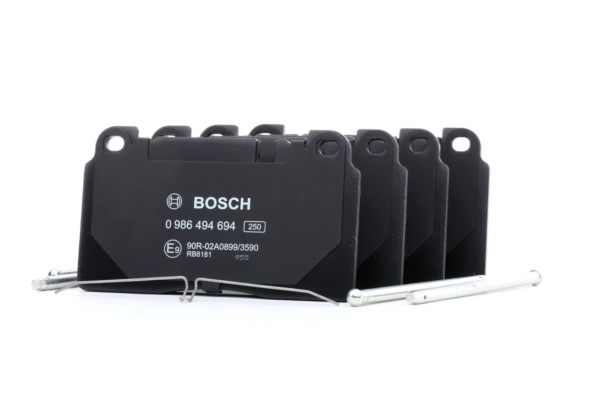 BOSCH Bremsbelagsatz AUDI,PORSCHE 0 986 494 694 8R0698151AA,8R0698151T,BP1689 E990R02A08991404,95B698151H,9A769815100,8R0698151C,8R0698151H von Bosch