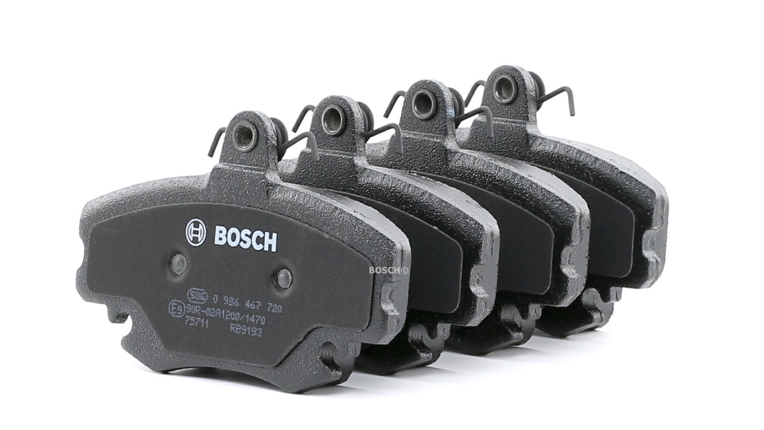 BOSCH Bremsbelagsatz RENAULT,PEUGEOT,DACIA 0 986 467 720 7701202894,7701207960,7701349973 7701207066,6000008018,6000008126,7701202848,7701204066 von Bosch