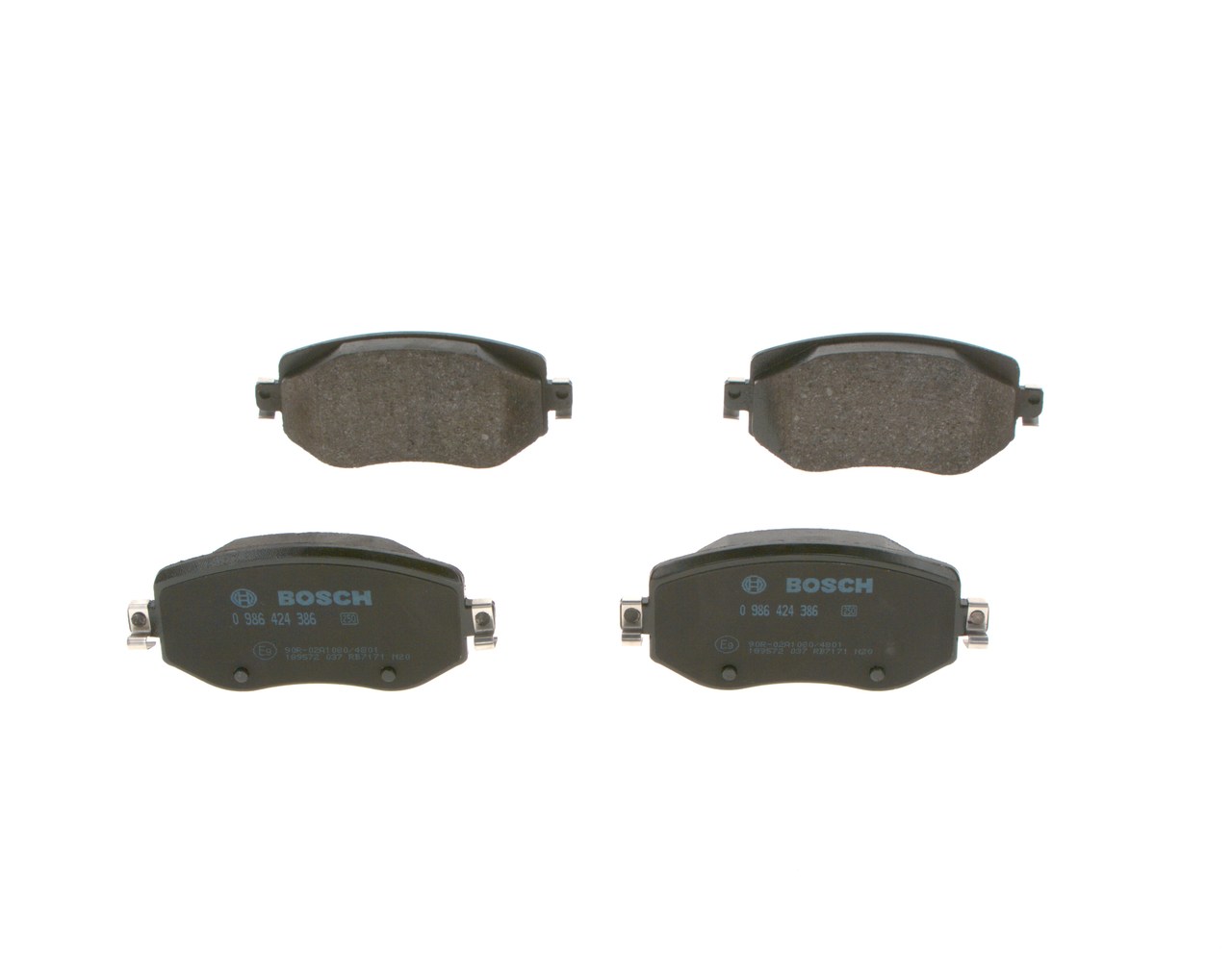 BOSCH Bremsbelagsatz RENAULT 0 986 424 386 410603407R,410605929R von Bosch