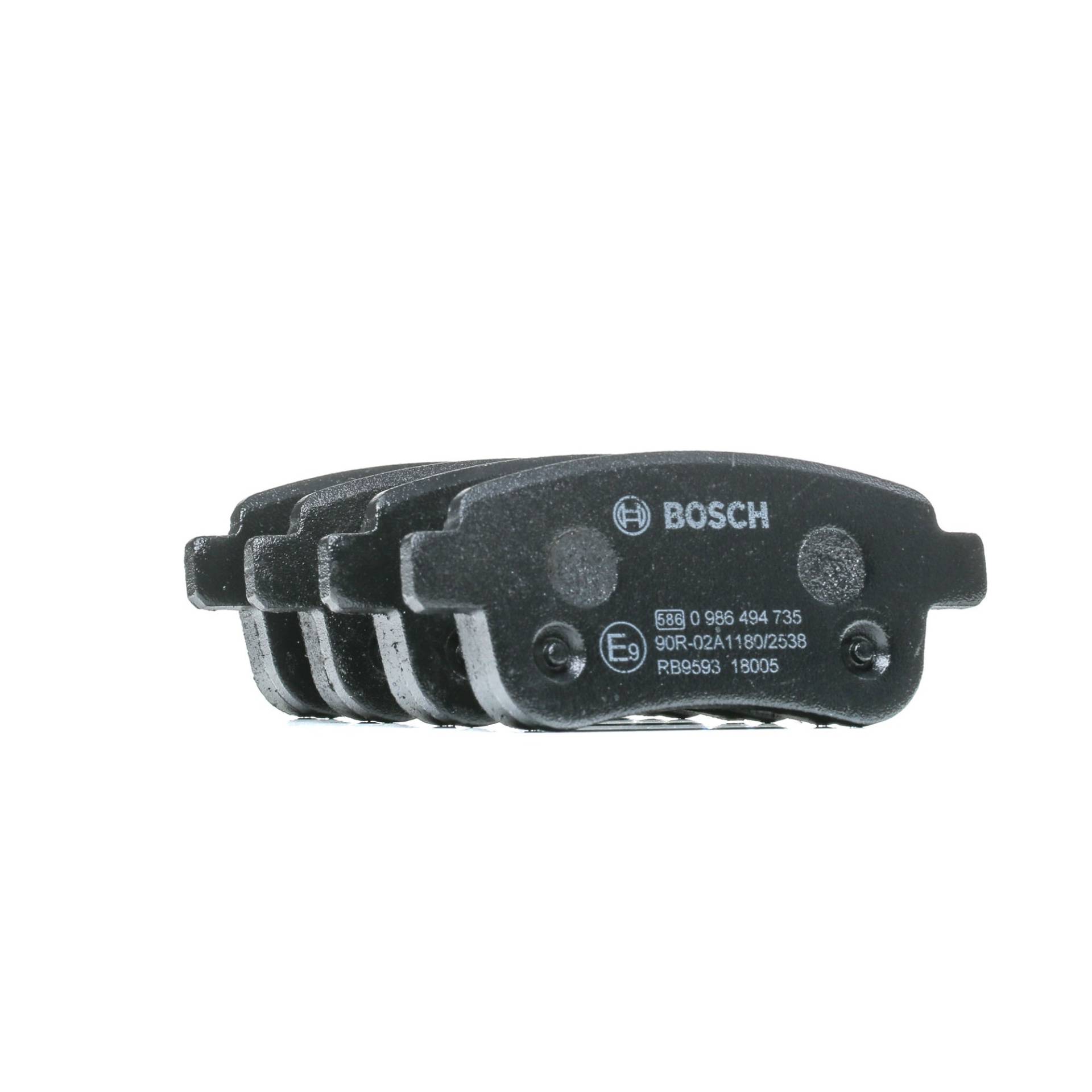 BOSCH Bremsbelagsatz RENAULT 0 986 494 735 BP1750,E190R011195161,440601416R 440603558R,440604694R von Bosch