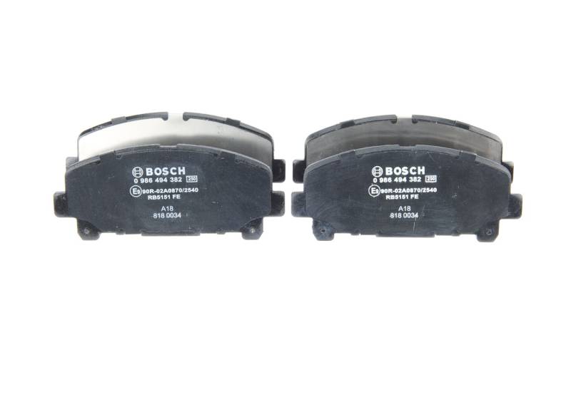 BOSCH Bremsbelagsatz HONDA 0 986 494 382 BP1290,E190R0113281113,45022TL0G50 45022TL0G51 von Bosch