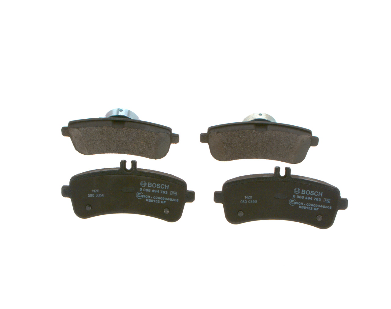 BOSCH Bremsbelagsatz MERCEDES-BENZ 0 986 494 763 0004203700,0064209020,A0004203700 A0064209020 von Bosch