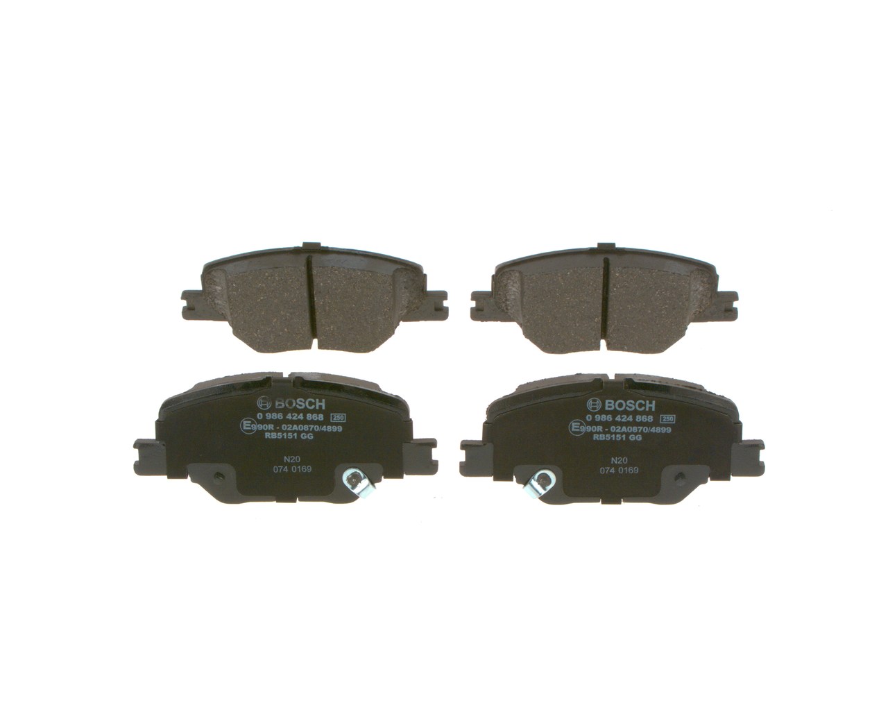 BOSCH Bremsbelagsatz OPEL,VAUXHALL 0 986 424 868 84124408 von Bosch