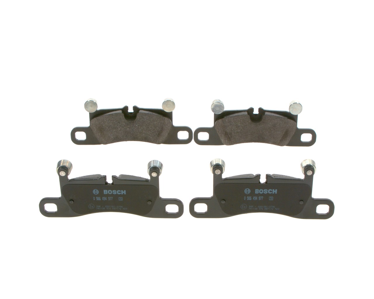 BOSCH Bremsbelagsatz PORSCHE 0 986 494 977 99135293902,9Y0698451AE,9Y0698451J von Bosch