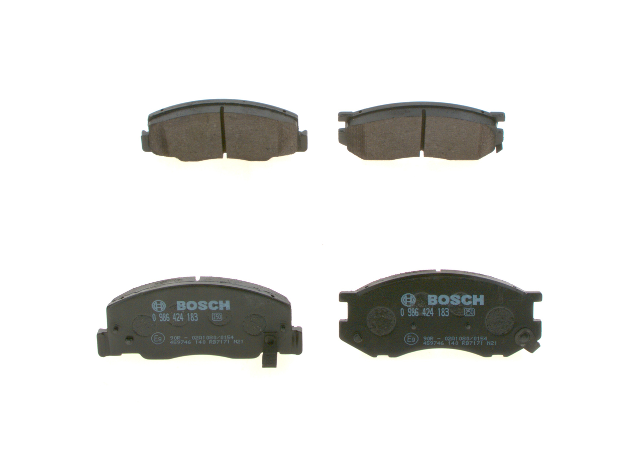 BOSCH Bremsbelagsatz TOYOTA 0 986 424 183 0446528380000,0446528171,0449128251 V9118A038,0449128221,446528380,449128350,V91181038,0449128250,V91150022 von Bosch