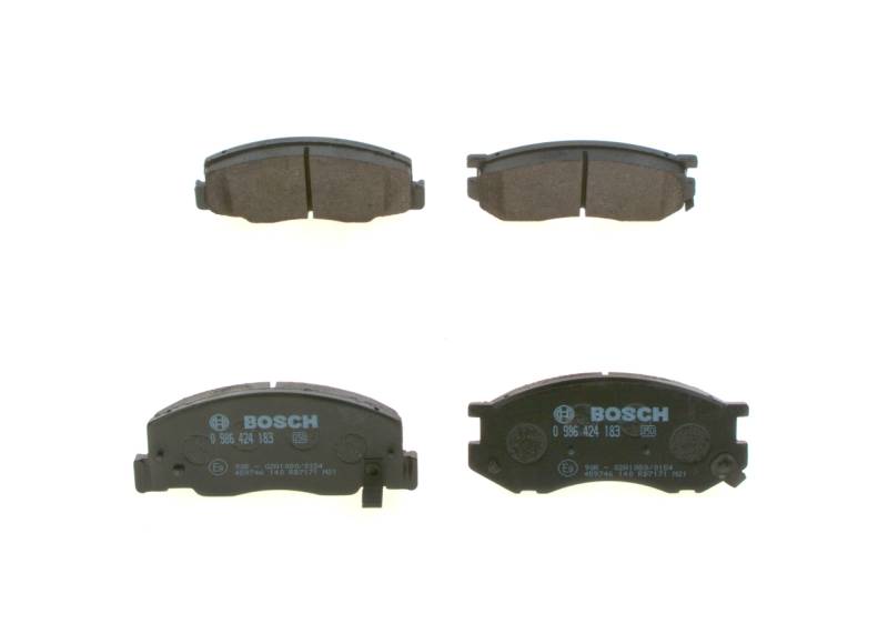 BOSCH Bremsbelagsatz TOYOTA 0 986 424 183 AY040TY045,446528171,0449128250 E990R02A10800154,0446528370,446528340,449128350,AY040TY024,0446528381 von Bosch