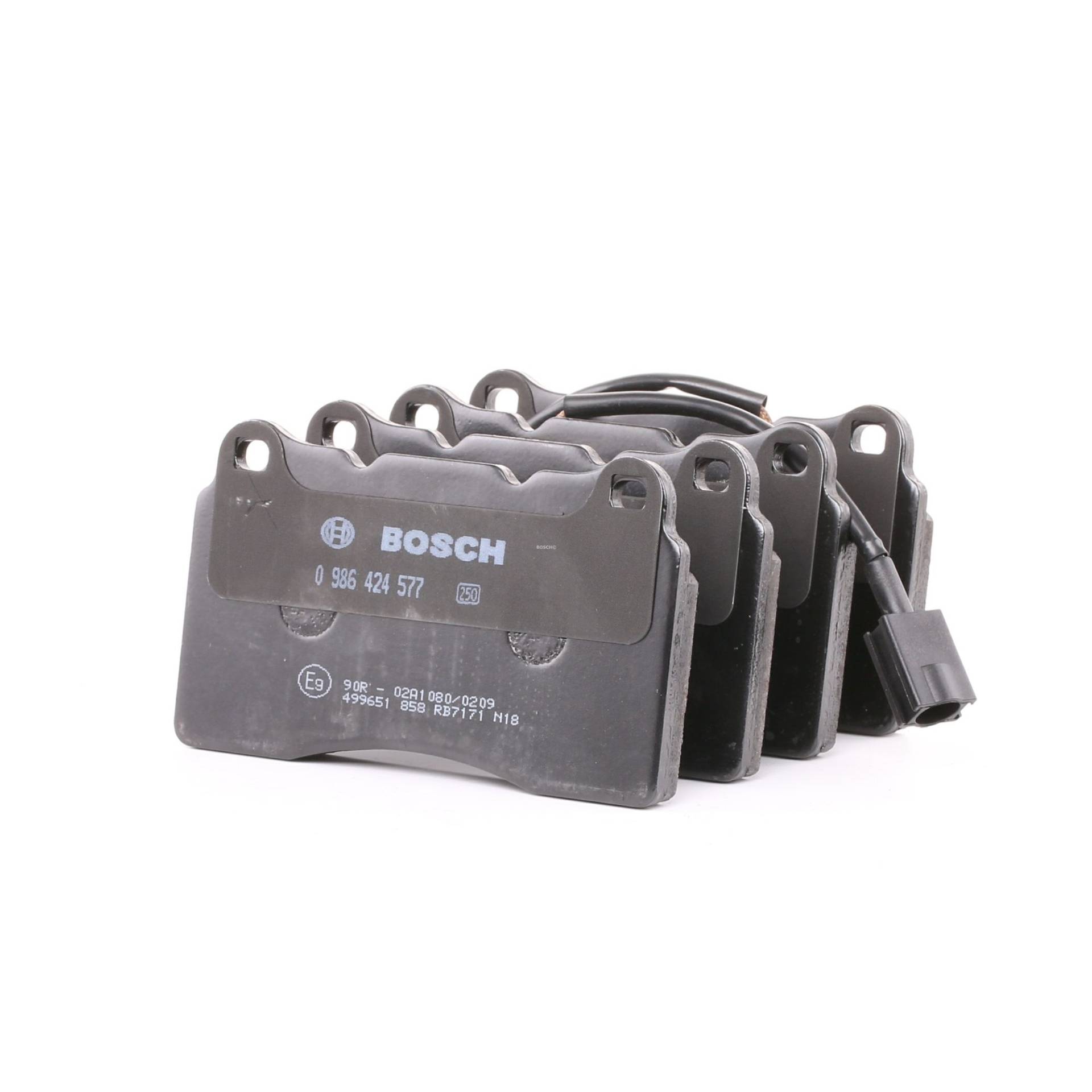 BOSCH Bremsbelagsatz VOLVO,ALFA ROMEO,LANCIA 0 986 424 577 30748513,77362226,77364265 77366389,9951050,773363336,77363328,9946030,9948030,77363545 von Bosch