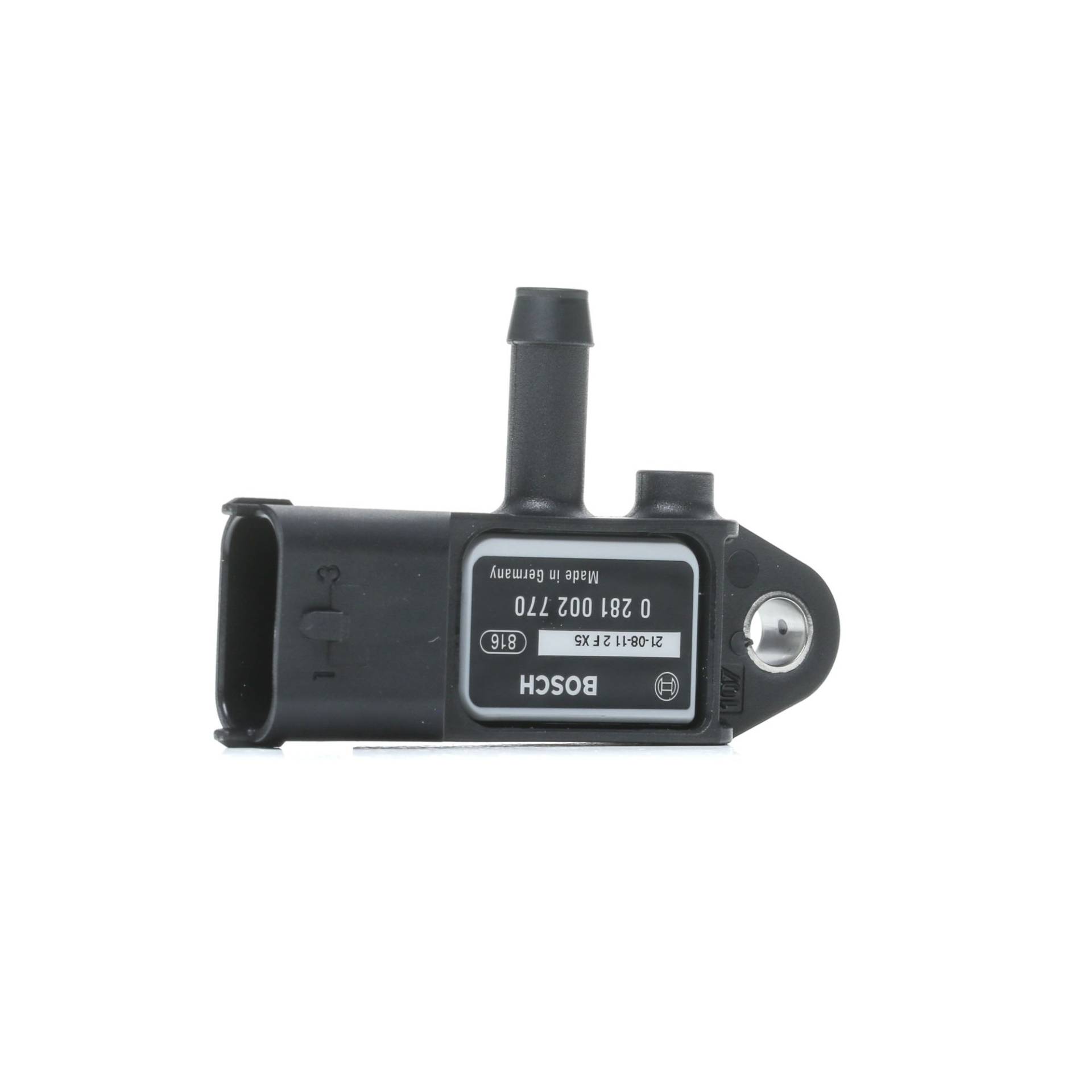 BOSCH Sensor, Abgasdruck OPEL,FORD,FIAT 0 281 002 770 55198717,93187247,93194121 13800T79J5,1859079J50,1859079J50000,18590T79J5 von Bosch