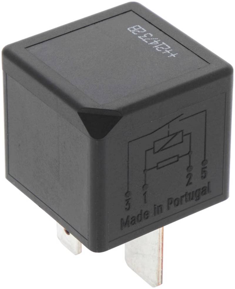 Bosch 0986332001 Mini-Relais 12V 40A, IP5K4, Betriebstemperatur von -40° C bis 85° C, Schließer-Relais, 4 Pins von Bosch