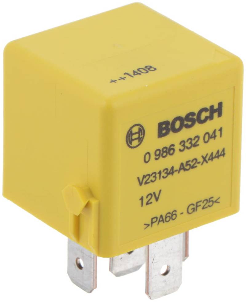 Bosch 0986332041 Mini-Relais 12V 40A, IP5K4, Betriebstemperatur von -40° C bis 85° C, Wechselrelais, 5 Pin Relais von Bosch