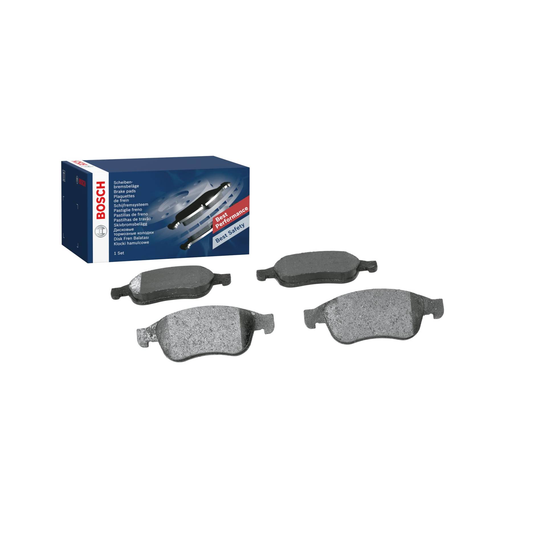 Bosch BP1363 Bremsbeläge - Vorderachse - ECE-R90 Zertifizierung - vier Bremsbeläge pro Set von Bosch Automotive