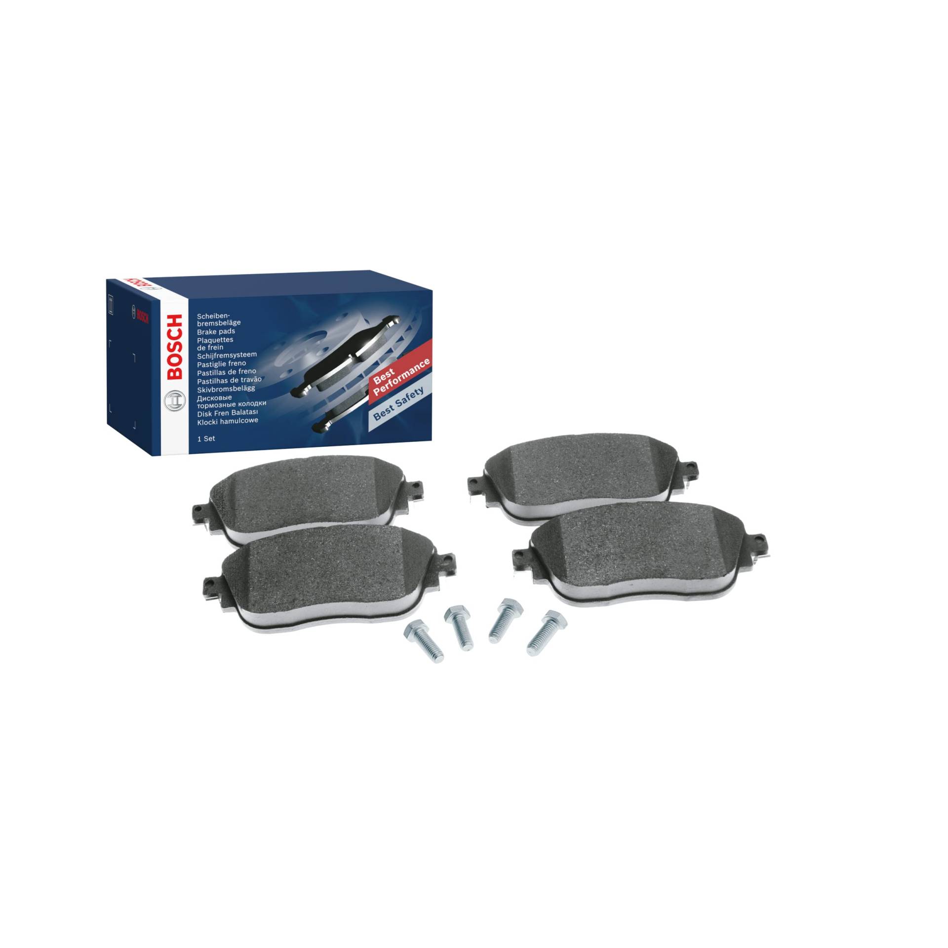 Bosch BP1507 Bremsbeläge - Vorderachse - ECE-R90 Zertifizierung - vier Bremsbeläge pro Set von Bosch Automotive