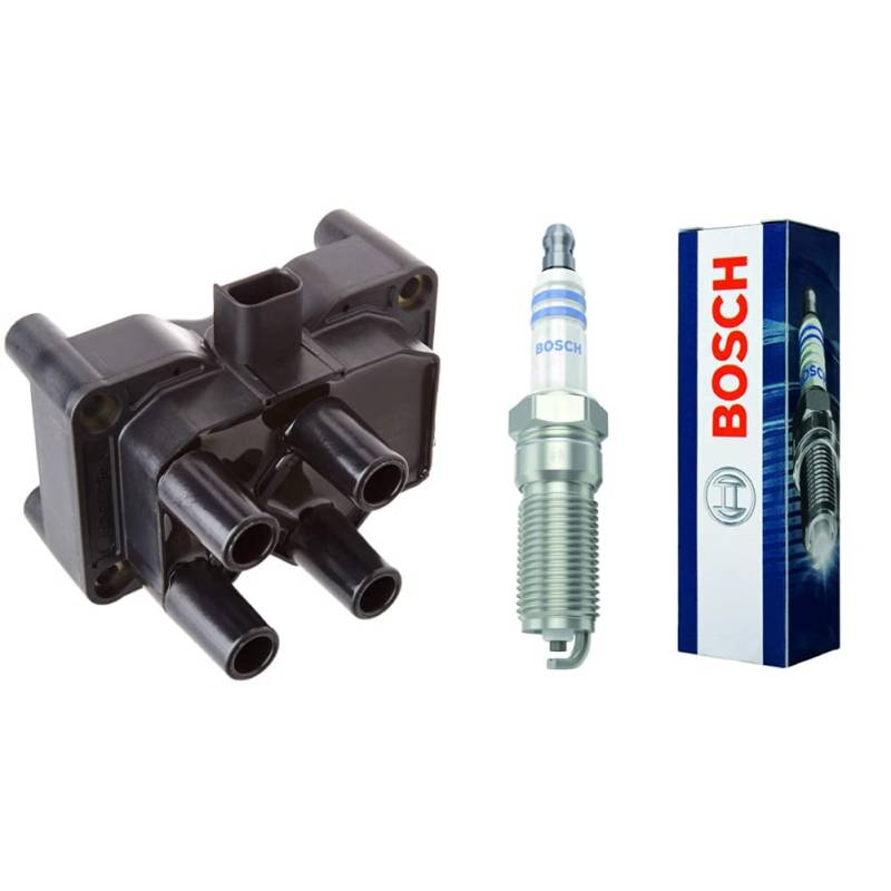 Bosch 0221503485 - Zündspule & Bosch HR7MEV - Nickel Zündkerzen - 1 Stück von Bosch