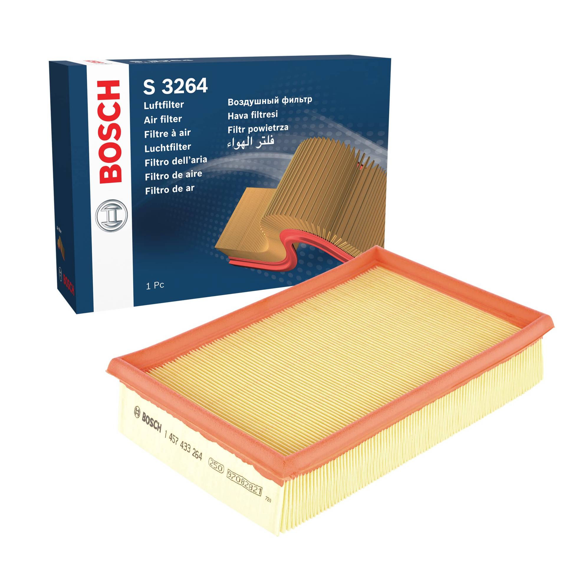 Bosch Automotive S3264 - Luftfilter Auto von Bosch