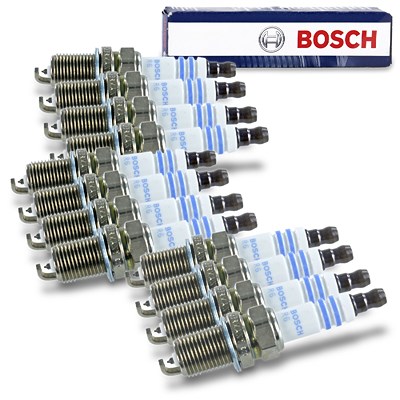 Bosch 12x Zündkerze Doppelplatin FR7KPP33U+ [Hersteller-Nr. 0242236544] für Mercedes-Benz von Bosch