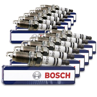 Bosch 12x Zündkerze FR7HPP33+ [Hersteller-Nr. 0242236566] für Audi, VW von Bosch