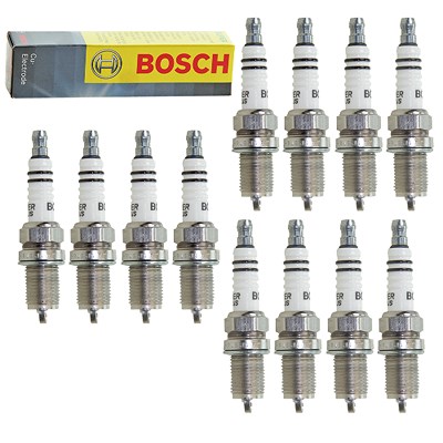 Bosch 12x Zündkerze FR8DC+ [Hersteller-Nr. 0242229659] für Gm Korea, Mercedes-Benz, Pontiac von Bosch