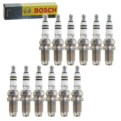 Bosch 12x Zündkerze FR8KTC+ [Hersteller-Nr. 0242229799] für Mercedes-Benz von Bosch