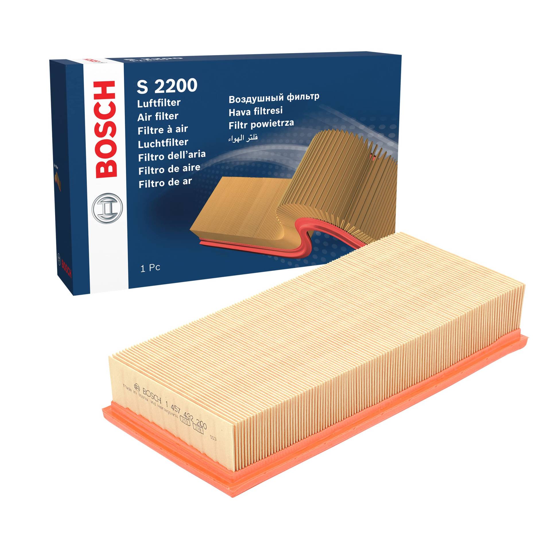 Bosch Automotive S2200 - Luftfilter Auto von Bosch