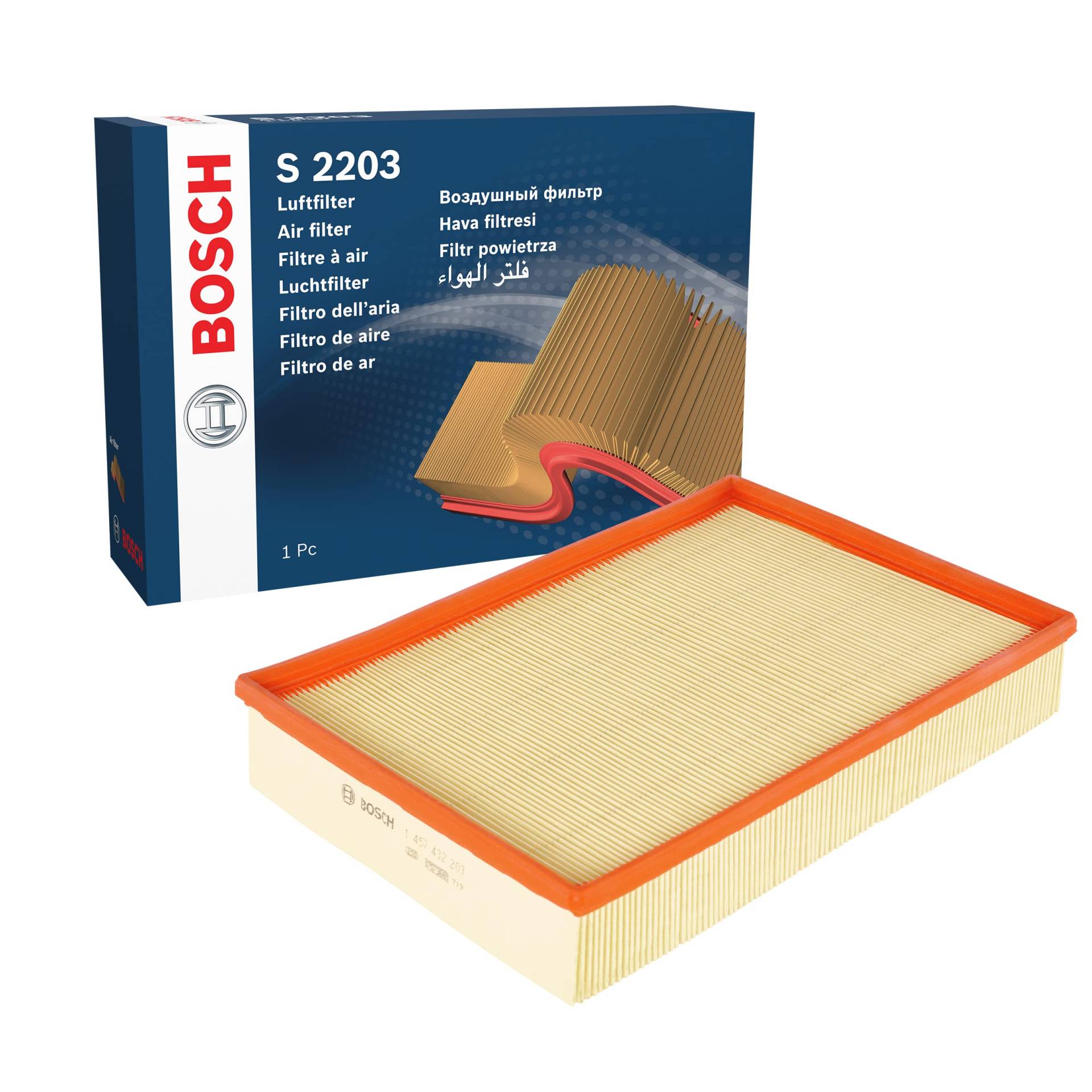 Bosch Automotive S2203 - Luftfilter Auto von Bosch