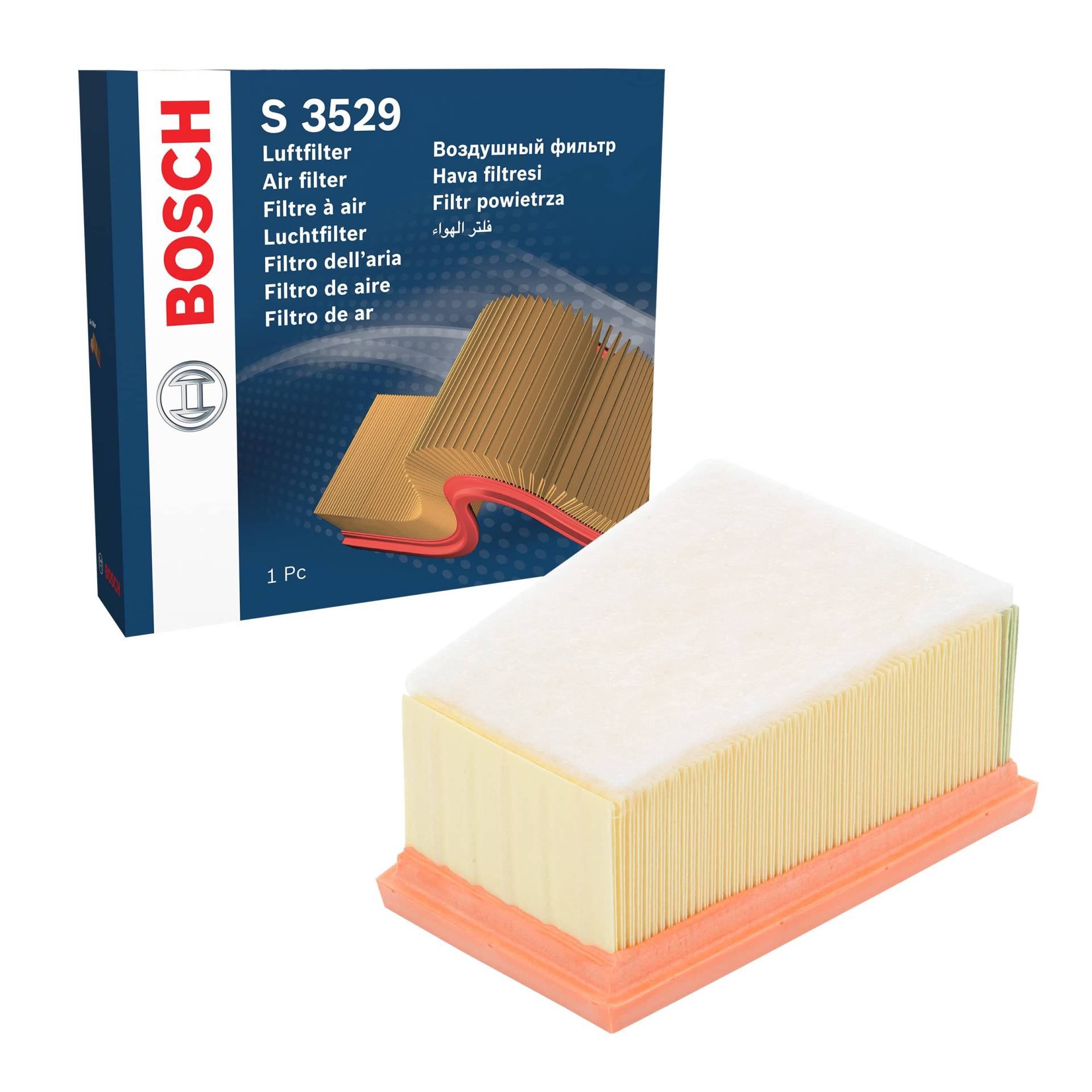 Bosch Automotive S3529 - Luftfilter Auto von Bosch