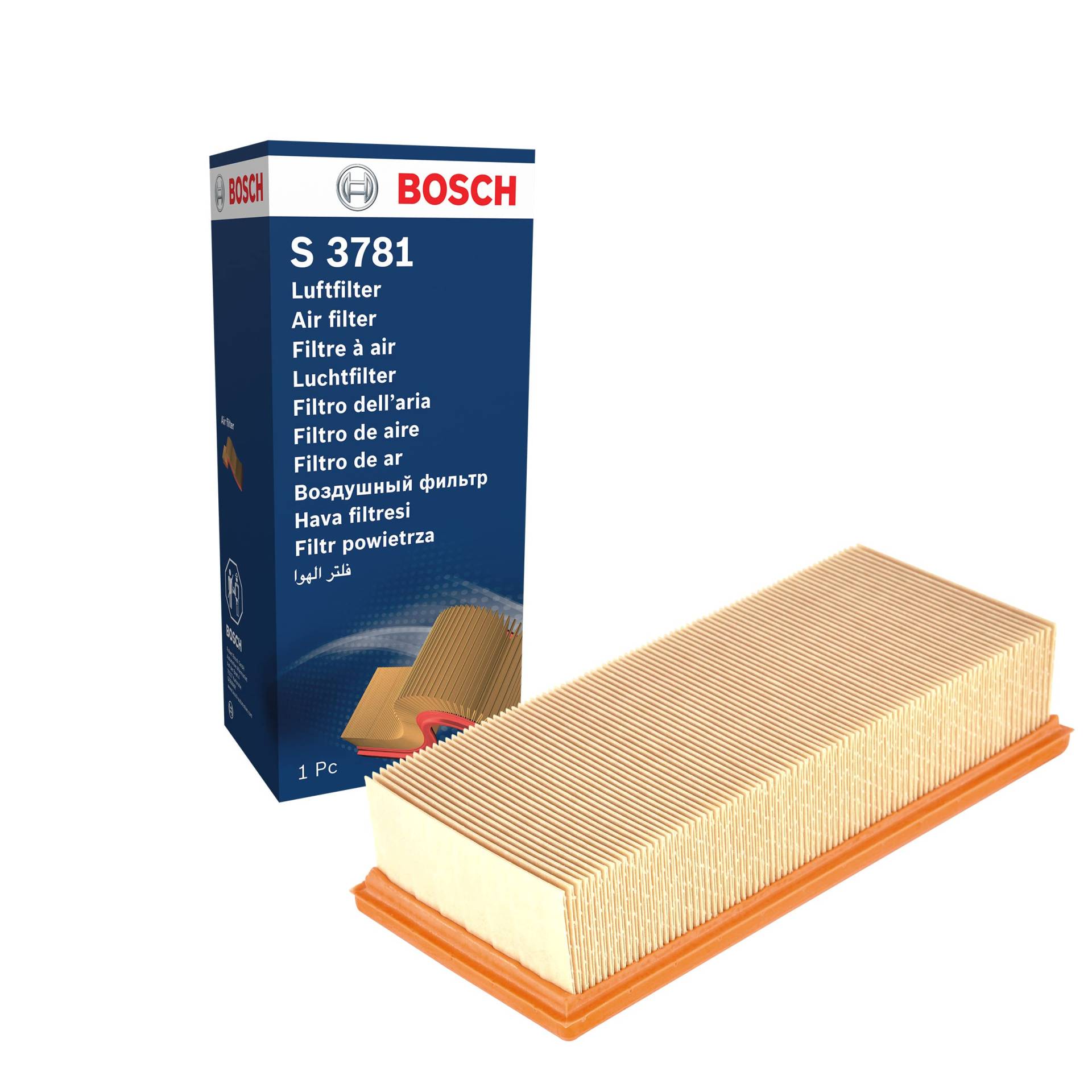 Bosch Automotive S3781 - Luftfilter Auto von Bosch