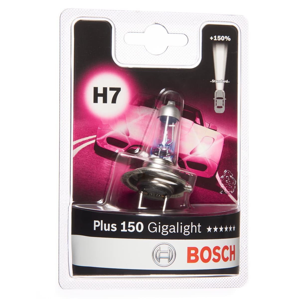 Bosch H7 Plus 150 Gigalight Lampe - 12 V 55 W PX26d - 1 Stück von Bosch Automotive