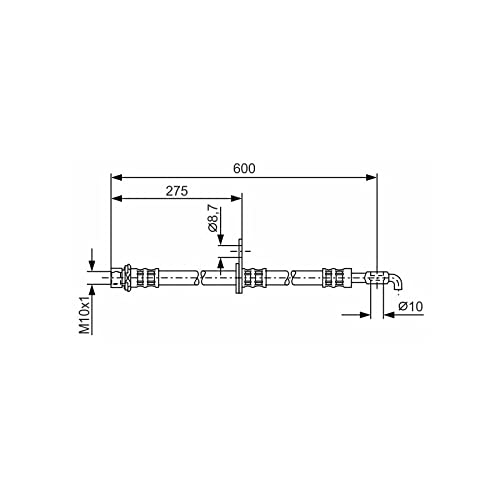 Bosch 1987476229 Bremsschlauch von Bosch