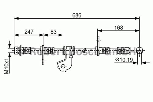 Bosch 1987476734 Bremsschlauch von Bosch