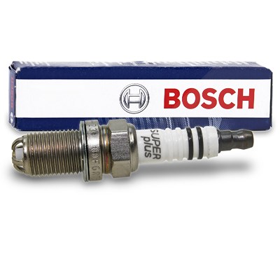 Bosch 1x Zündkerze FGR7DQE+ [Hersteller-Nr. 0242235748] für Skoda, Audi, Peugeot, Volvo, VW, Citroën von Bosch