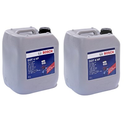 Bosch 2x 5 L DOT 4 HP Bremsflüssigkeit [Hersteller-Nr. 1987479114] von Bosch