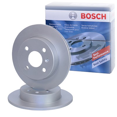 Bosch 2x Bremsscheibe Hinterachse Voll für Opel von Bosch