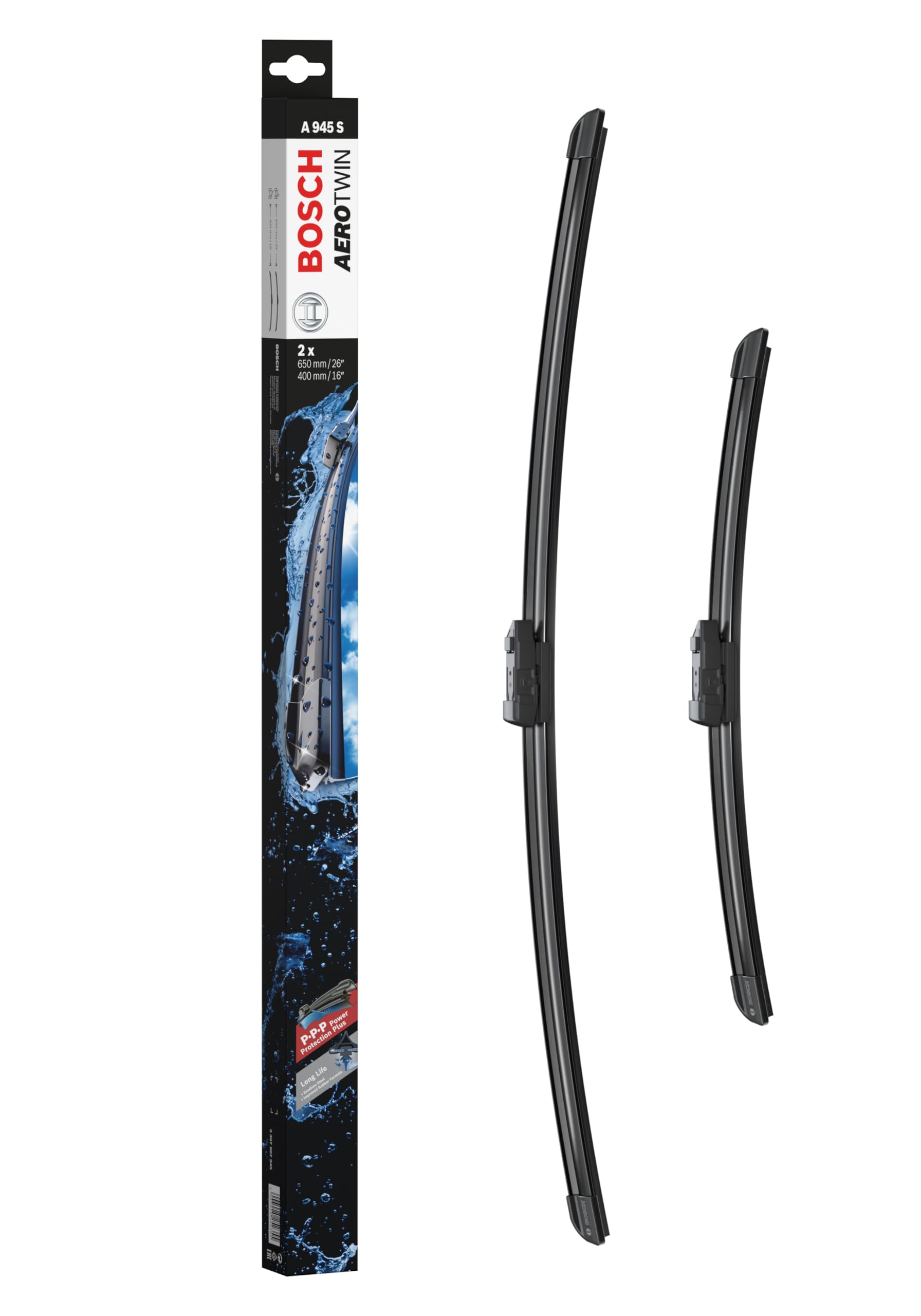 Bosch Scheibenwischer Aerotwin A945S, Länge: 650mm/400mm – Set für Frontscheibe von Bosch