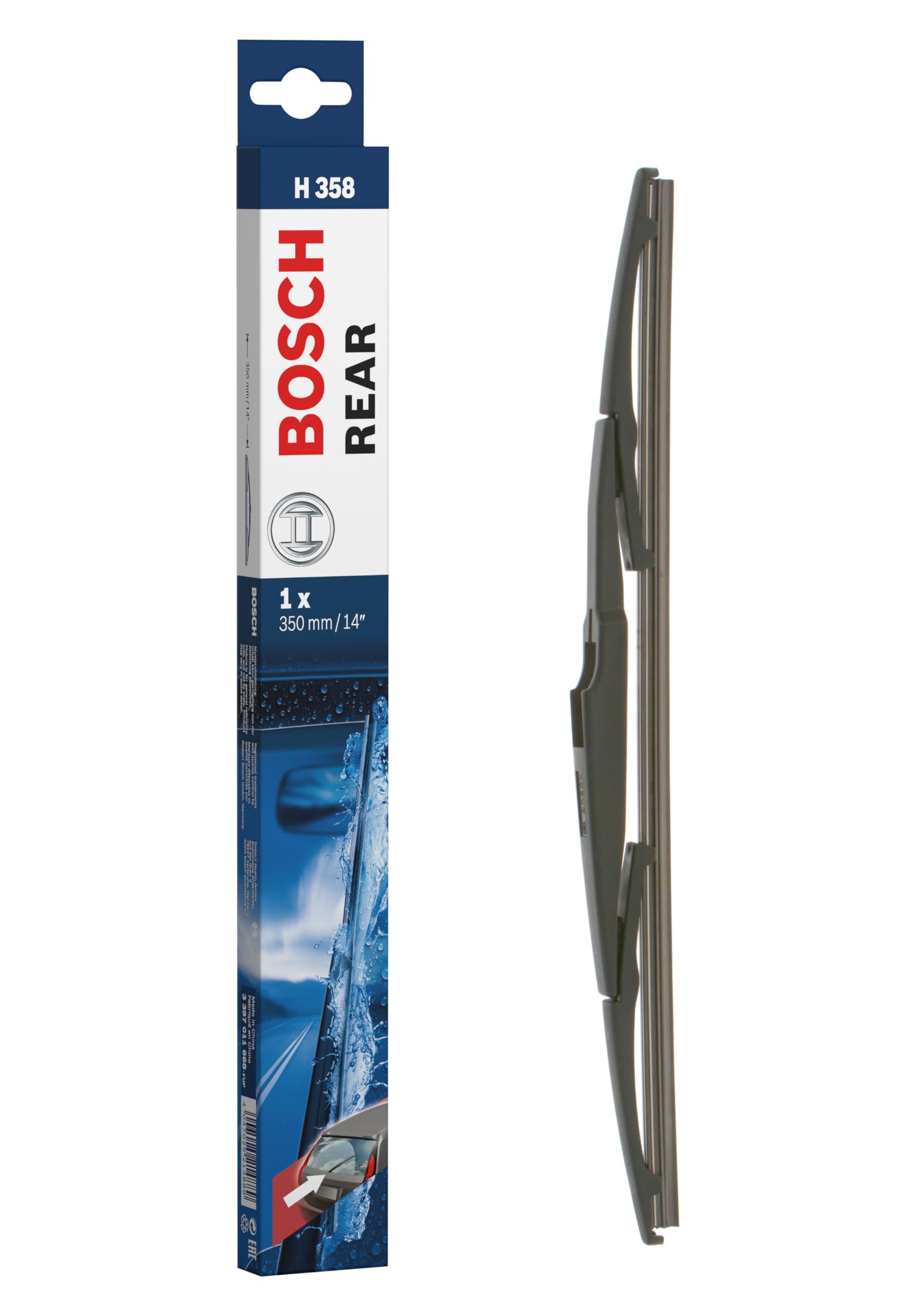 Bosch Scheibenwischer Rear H358, Länge: 350mm – Scheibenwischer für Heckscheibe von Bosch Automotive