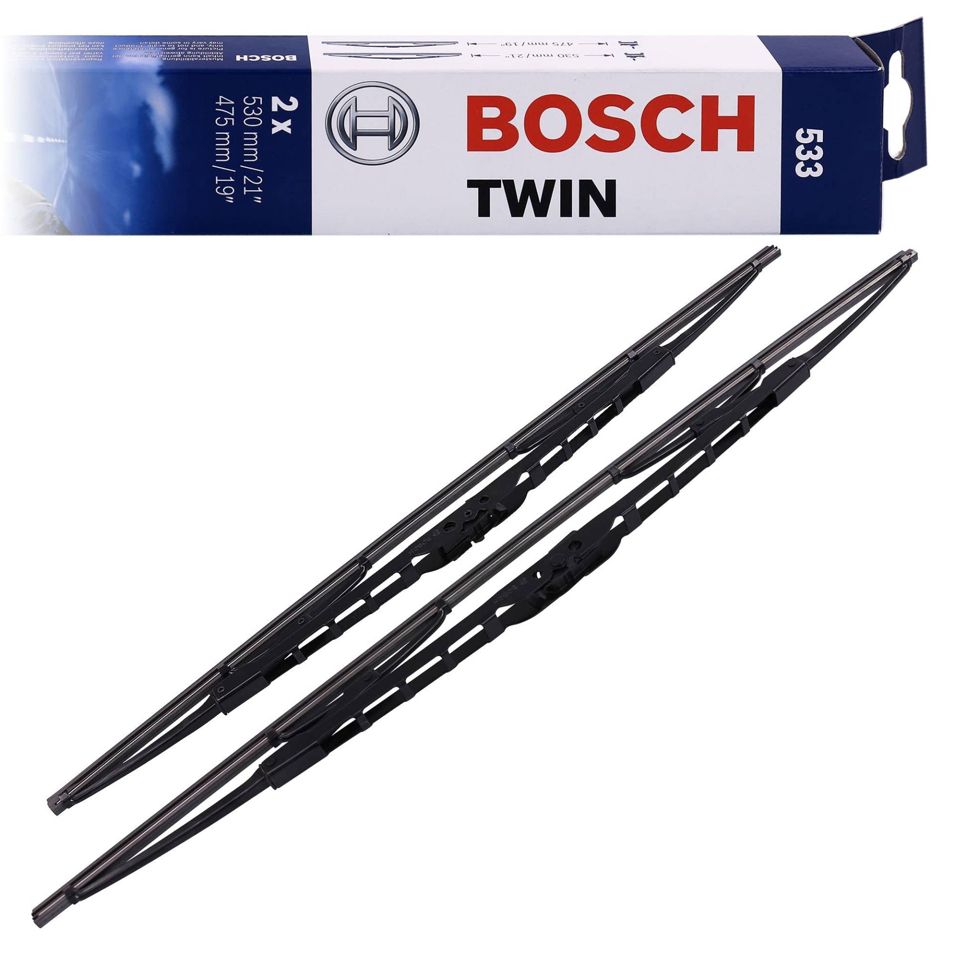 Bosch 3397001280 Wischblatt Satz Twin 280 - Länge: 530/475 - vom Hersteller eingestellt von Bosch Automotive