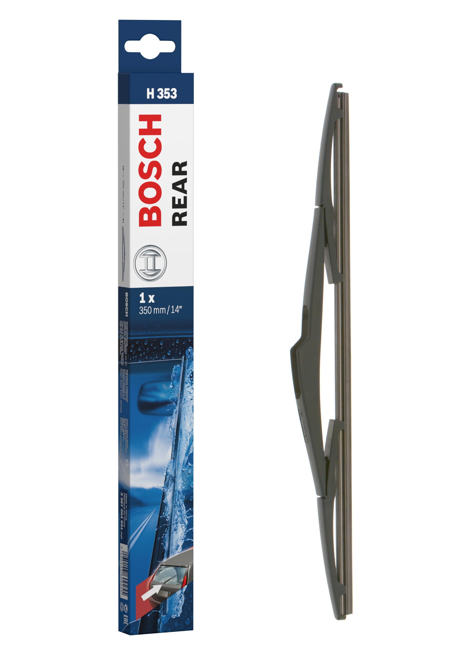 Bosch Scheibenwischer Rear H353, Länge: 350mm – Scheibenwischer für Heckscheibe von Bosch