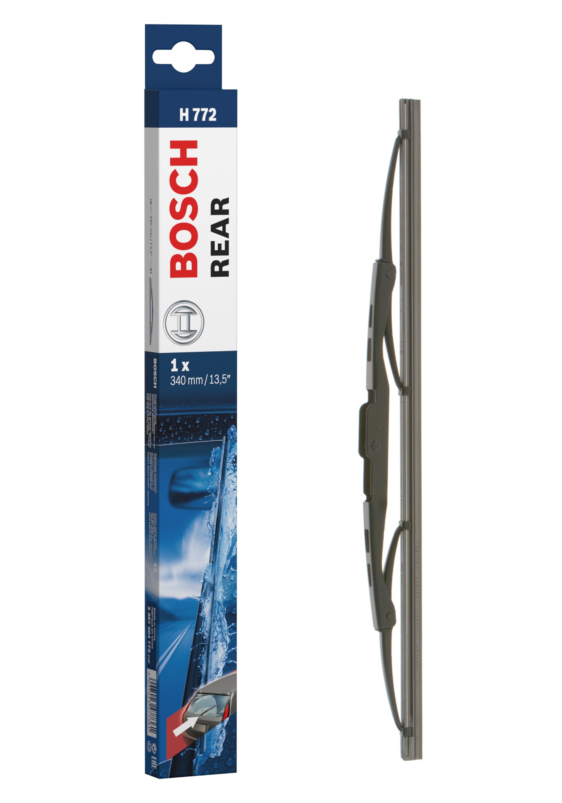 Bosch 3397004772 Wischblatt Heck H772 - Länge: 340 von BOSCH