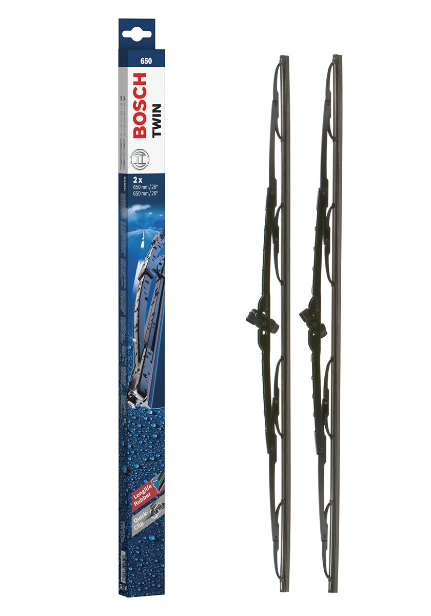 Bosch 3397118320, Scheibenwischer Twin 650, Länge: 650mm/650mm – Set für Frontscheibe von Bosch