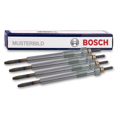 Bosch 4x Glühkerze Duraterm GLP008 [Hersteller-Nr. 0 250 202 142] für Mercedes-Benz von Bosch