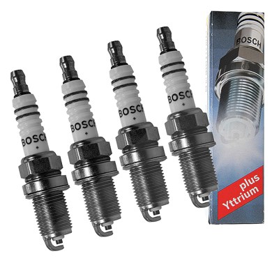 Bosch 4x Zündkerze [Hersteller-Nr. 0242235666] für Alfa Romeo, Audi, Autobianchi, Chevrolet, Chrysler, Citroën, Dacia, Daewoo, Dodge, Fiat, Ford, Ford von Bosch