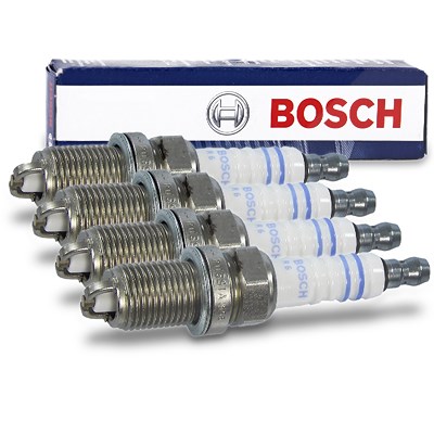 Bosch 4x Zündkerze FR7LDC+ [Hersteller-Nr. 0 242 235 668] für Audi, BMW, Chevrolet, Dacia, Daihatsu, Fiat, Lada, Lancia, Mini, Opel, Renault, Seat, Sk von Bosch