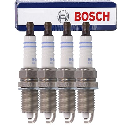 Bosch 4x Zündkerze [Hersteller-Nr. 0242229576] für Chrysler, Dodge, Honda, Hyundai, Jeep, Kia von Bosch