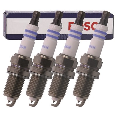 Bosch 4x Zündkerze IRIDIUM FR 6 LI 332 S für Audi, Chevrolet, Ford, Honda, Jeep, Nissan, Seat, Skoda, VW von Bosch