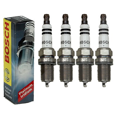 Bosch 4x Zündkerze für Nissan, Renault, Volvo von Bosch