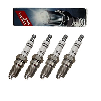 Bosch 4x Zündkerze Super plus [Hersteller-Nr. 0242235661] für Austin, Citroën, Ford, Mercedes-Benz, Peugeot, Renault von Bosch