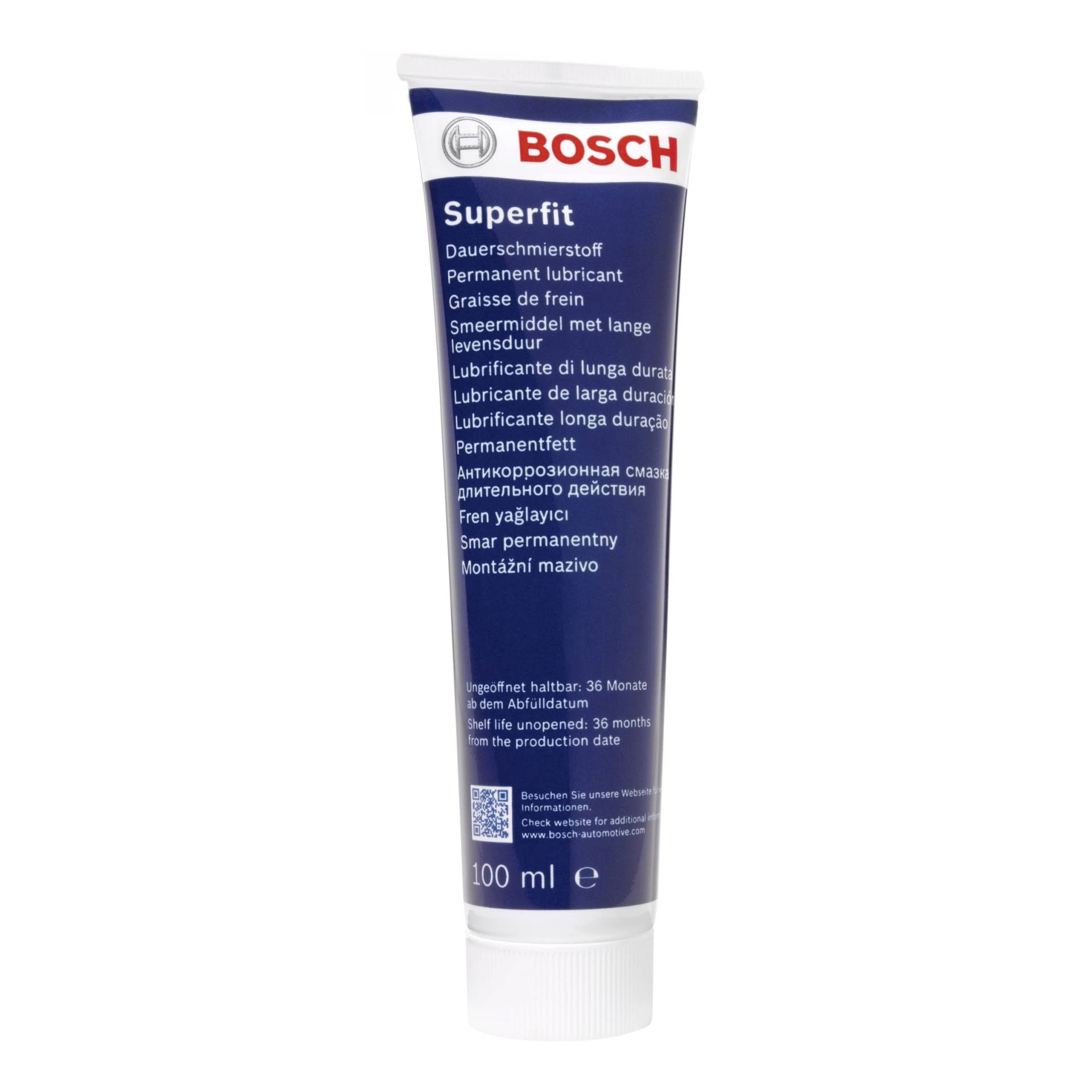 Bosch SF-100 - Dauerschmierstoff Superfit - Hochleistungsschmierstoff für Komponenten einer Bremsanlage - 100ml Tube von Bosch